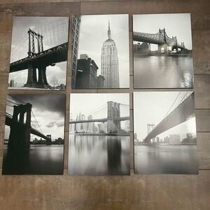 Black and White New York City Wall Art Set